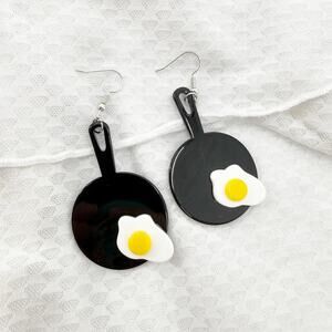 Fried Egg Earrings, Egg Earrings, Food Earrings, Fun Earrings, Funny Earrings